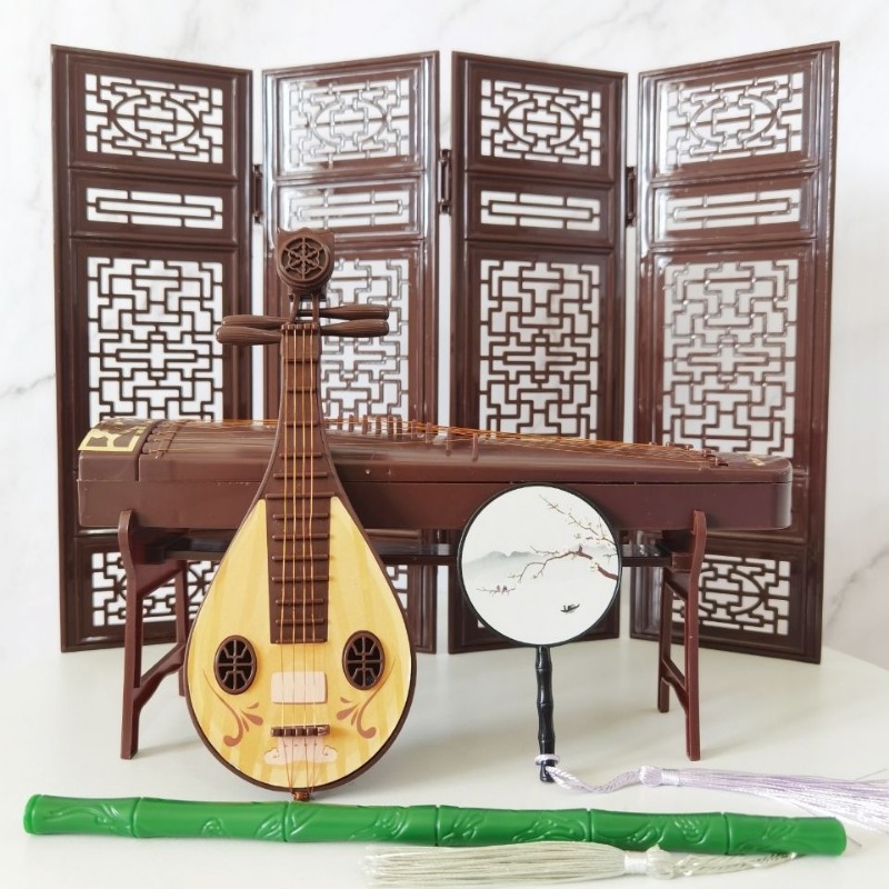 Musical Instrument Xiao - مروحة الشاشة الكلاسيكية Xiao Guzheng لعب