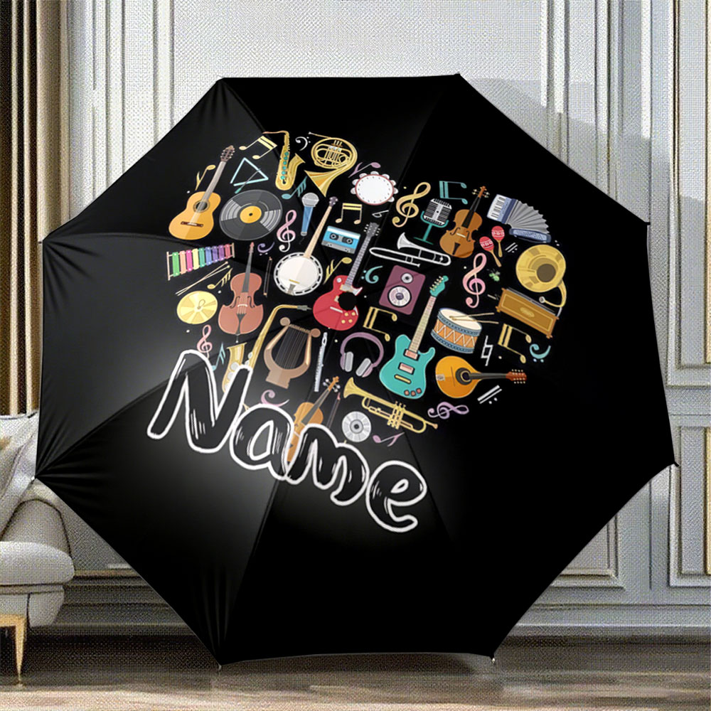 Musical Instrument With Name - مظلة مخصصة تحمل اسمك 