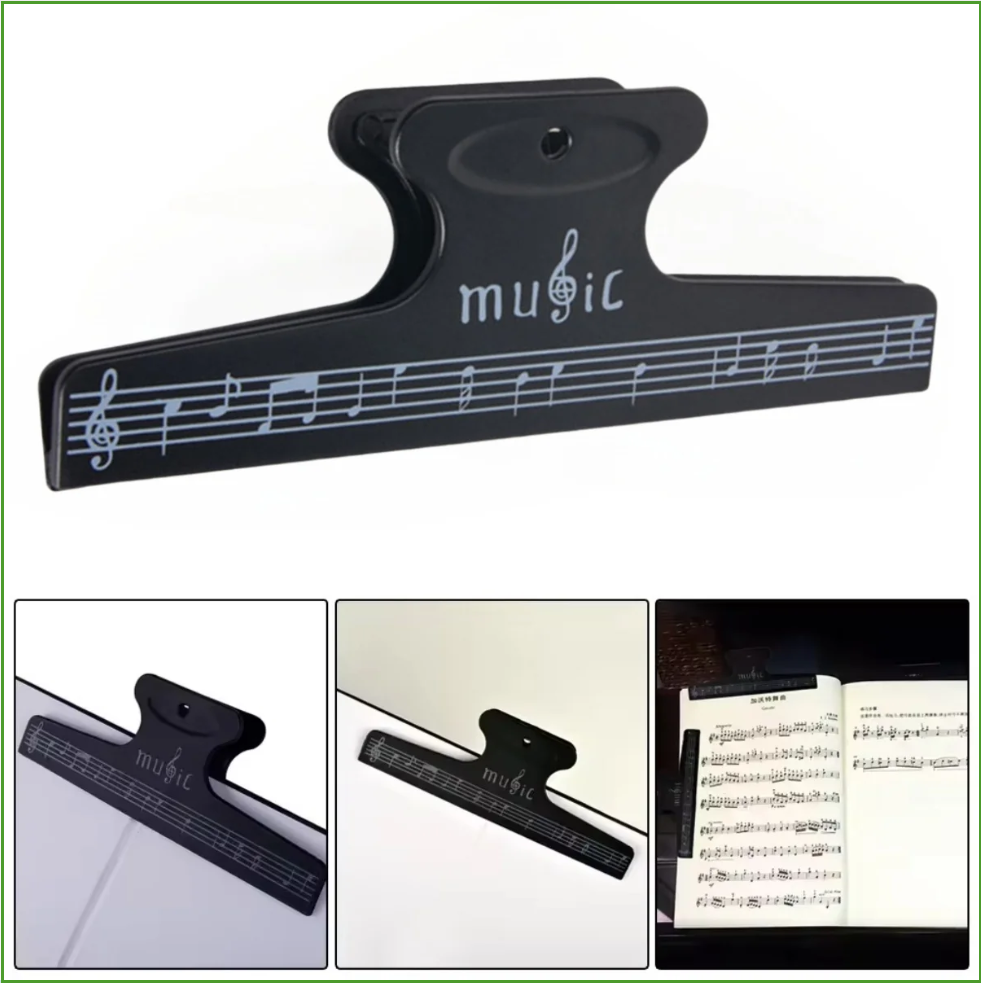 Musical Instrument Names - مشابك لحمل الأوراق الموسيقية وصفحات الكتب،