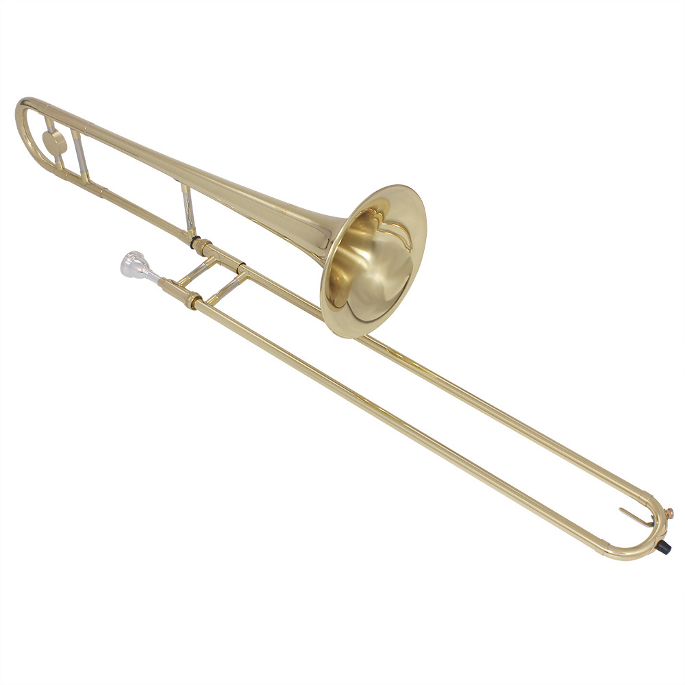 Bb ألتو الترومبون طلى الذهب ال - مراجعة Musical Instrument Trombone وسعره