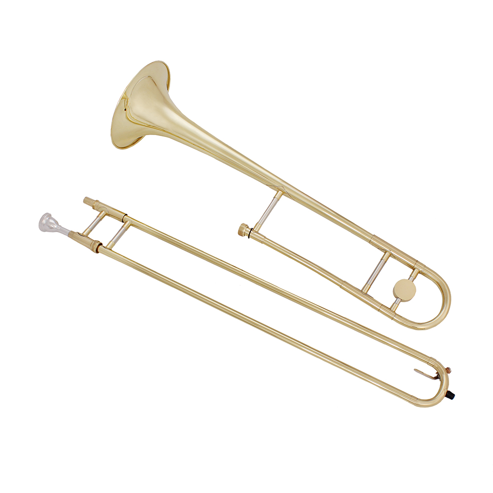 Bb ألتو الترومبون طلى الذهب ال - مراجعة Musical Instrument Trombone وسعره