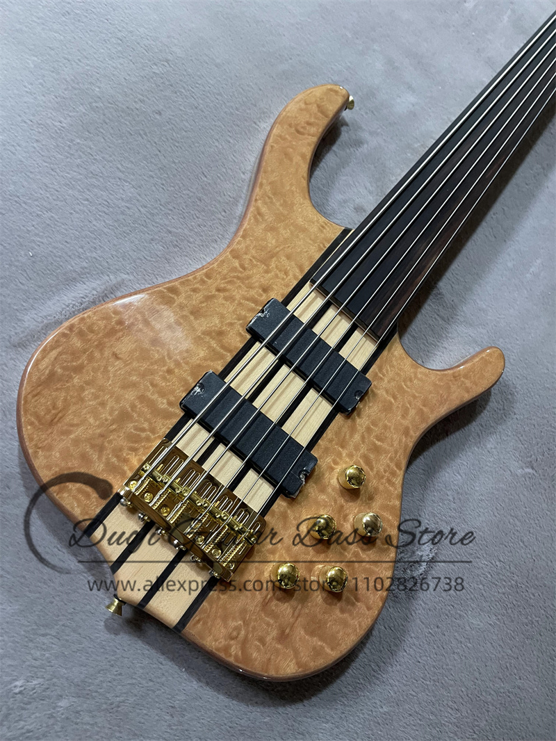 جيتار باس بـ 6 أوتار بدون فريت - مراجعة Bass Guitar Fretless وسعره