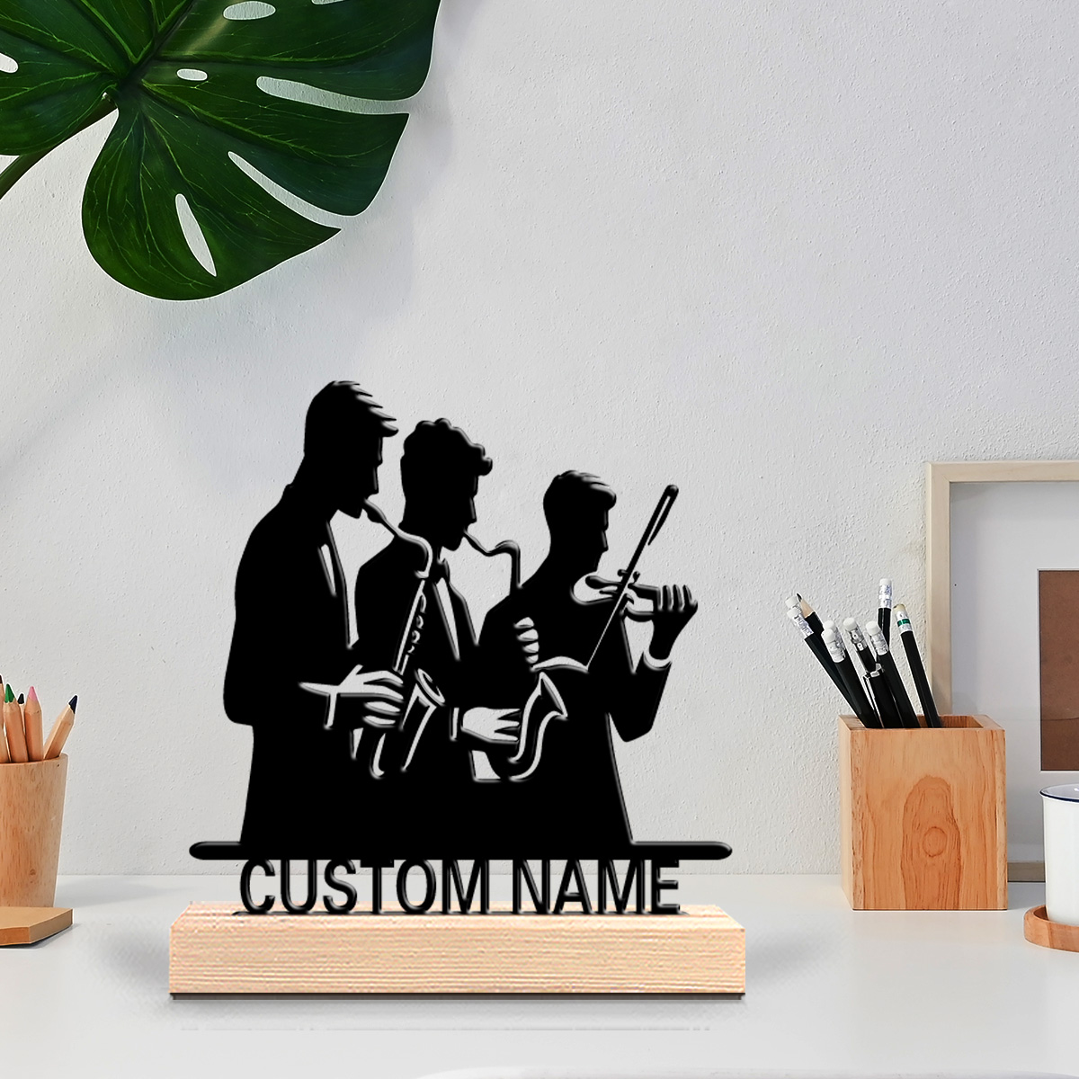 قطعة واحدة من تمثال معدني مخصص - مراجعة Musical Instrument With Name وسعره