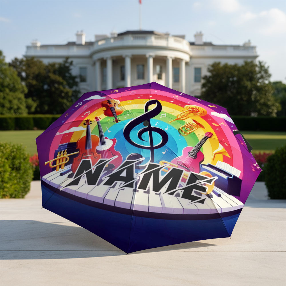مظلة مخصصة بالاسم، مظلة بتصميم - مراجعة Musical Instrument With Name وسعره