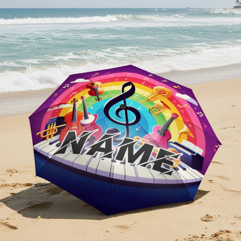 مظلة مخصصة بالاسم، مظلة بتصميم - مراجعة Musical Instrument With Name وسعره